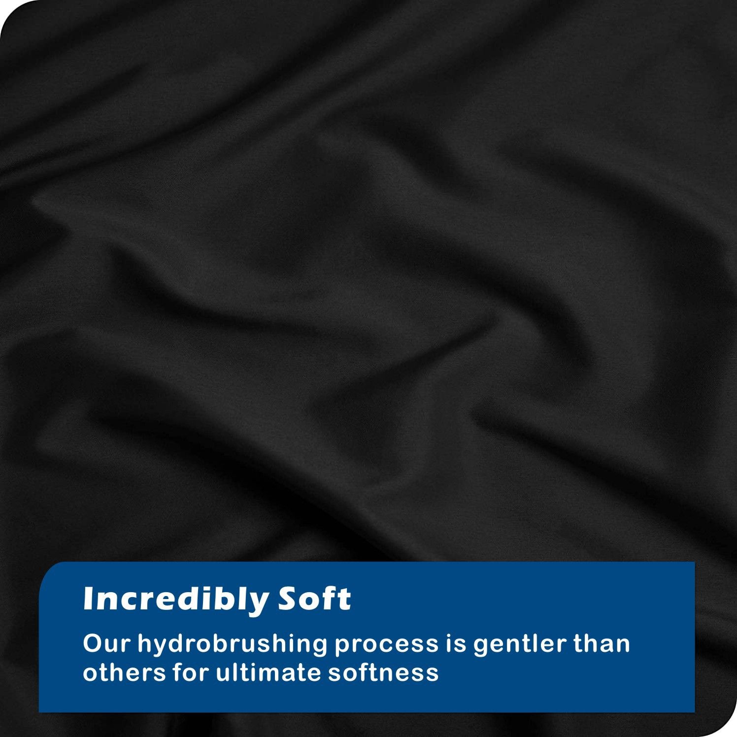 2 Piece Hotel Soft Microfiber Quilt Cover Set-2000TC Duvet/Donna Cover Set & Pillowcases -1 Quilt Cover Zipper Closure & 1 x Pillowcases-Breathable Bedding - Wrinkle, Fade, Stain Resistant(Black,Single) - Image 4