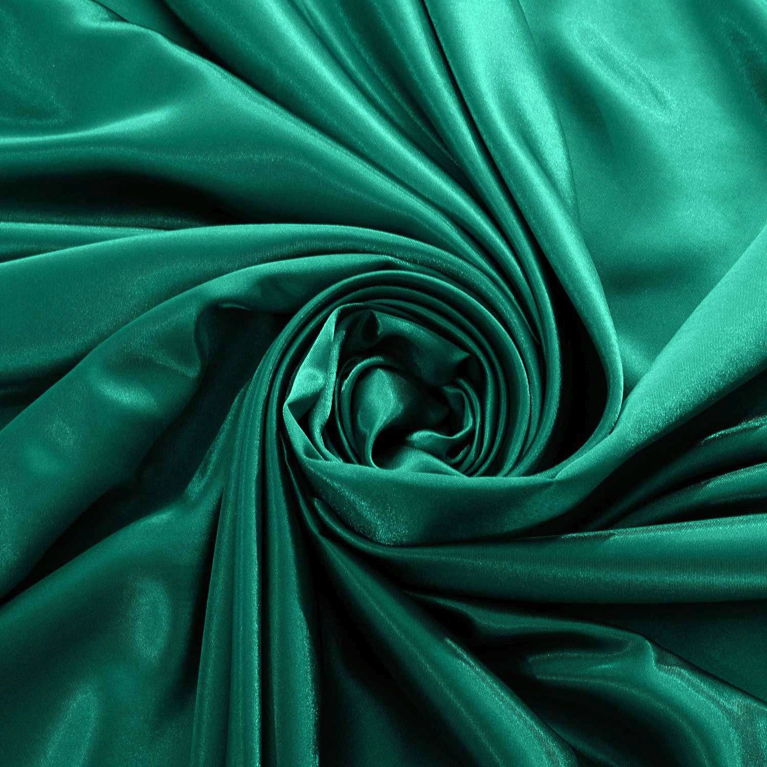 Art Silk Satin Sheet Set Hotel 4 Pieces Fitted/Flat Sheet Bedding Set-Luxury Soft Silky Sheets for Hair and Skin, Similar to Silk Bed Sheets Set 4 Pieces(Double,Green) - Image 3