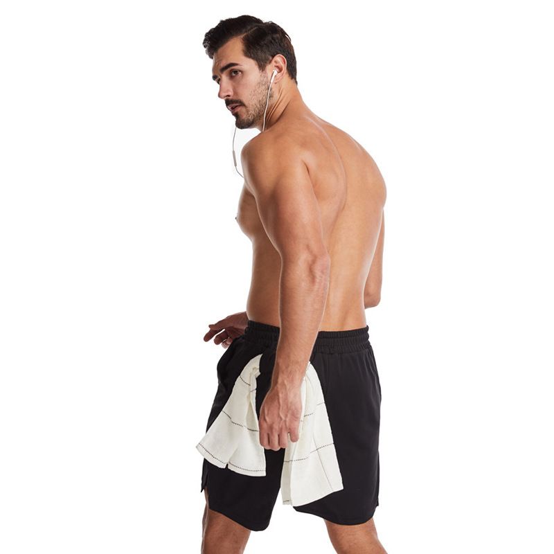MUSCLE BURNING Men Running Shorts Quick Dry 5 Inch Black XL - Image 6