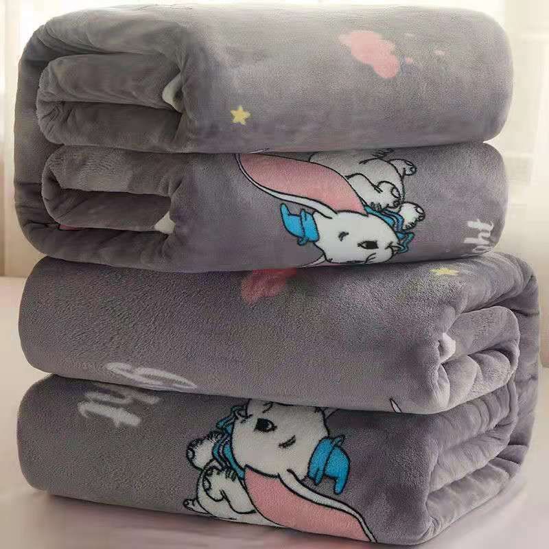Flannel Blanket Polyester Geometric 120x200cm Dumbo 120*200cm about 0.8kg - Image 1