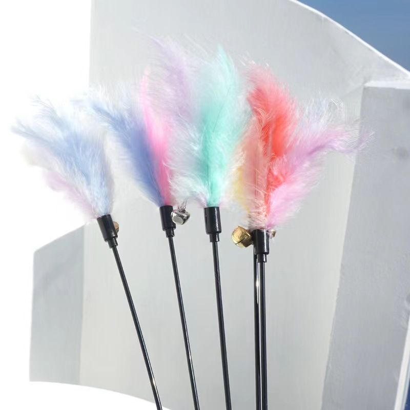 Cat Feather Toy PVC 50cm Macaron Turkey 50cm (including macaron turkey feather) - Image 4
