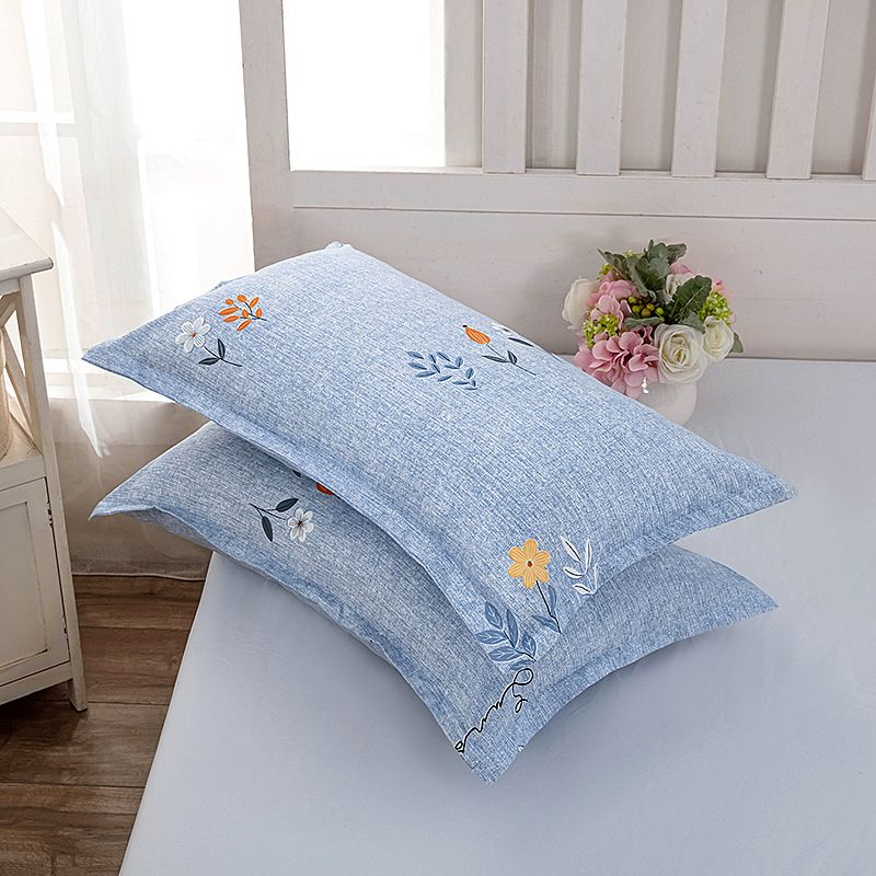 Tiao yuyun Pillowcase Pair Polyester 48x74cm 48*74cm [pillowcase one] - Image 1