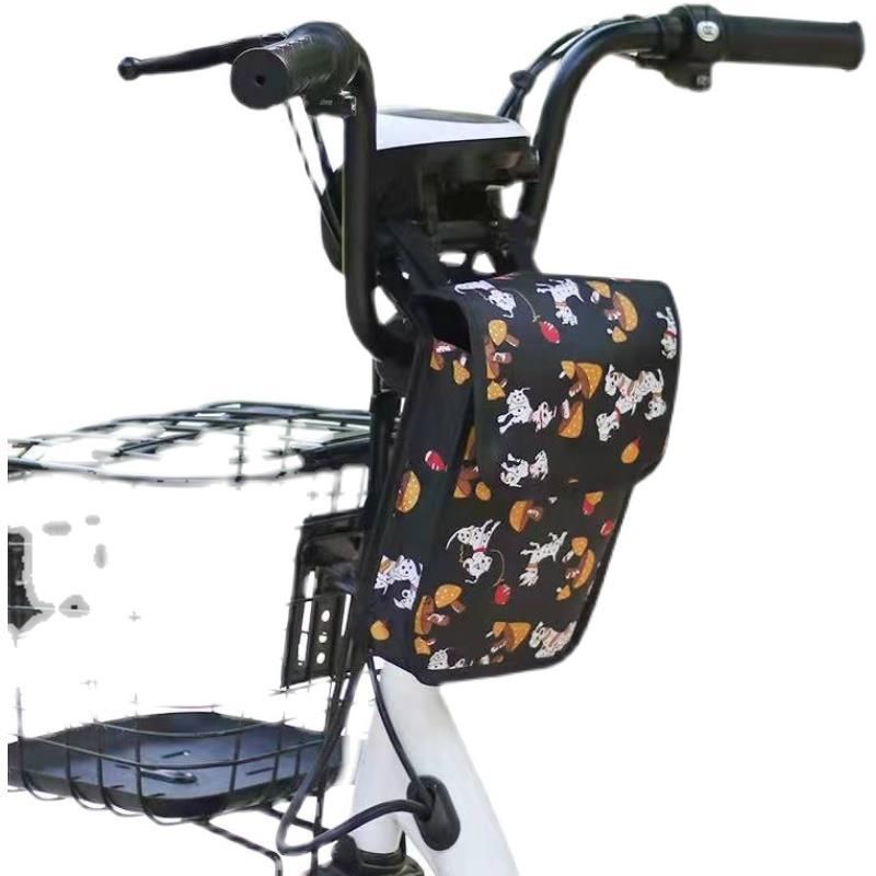 OQsport Bicycle Bag 3L Canvas Front Storage Large three-dimensional + black big face cat - Image 2