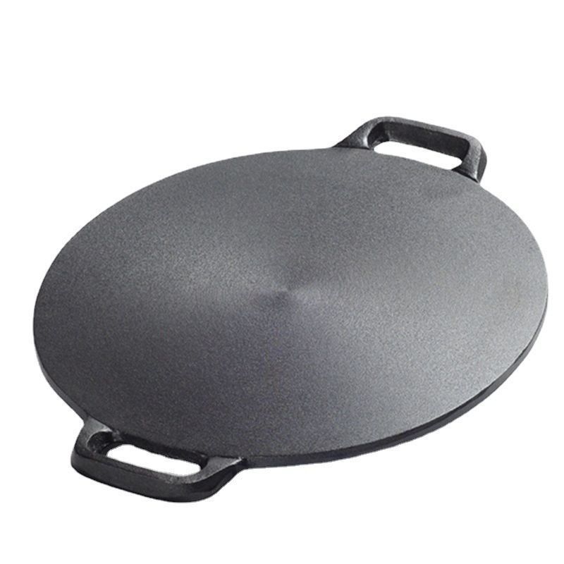 Cast Iron Pancake Pan 28cm Uncoated 32cm single pot (send hemp rope) - Image 2