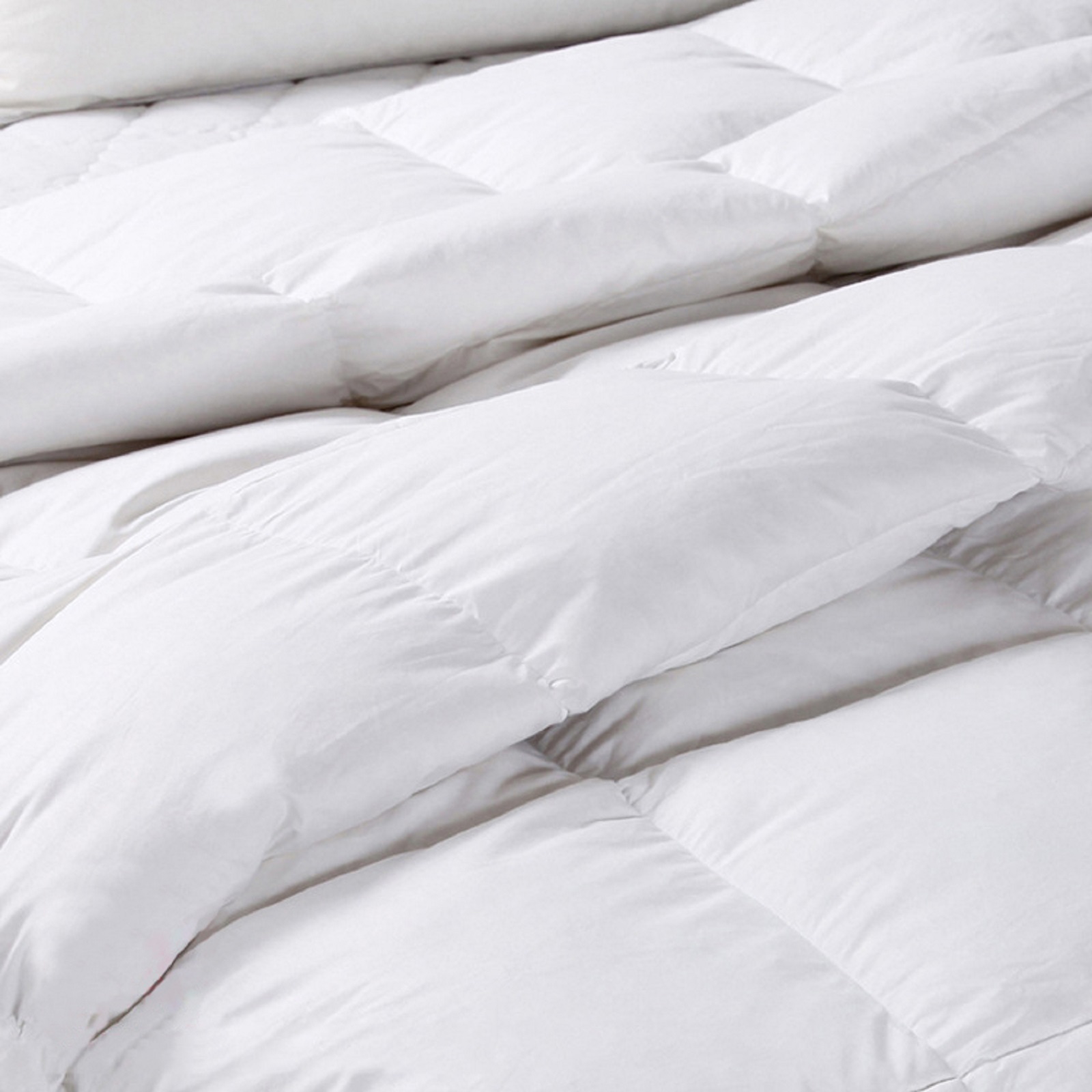 Royal Comfort 50% Goose Feather 50% Down 500GSM Quilt Duvet Deluxe Soft Touch - Queen - White - Image 2