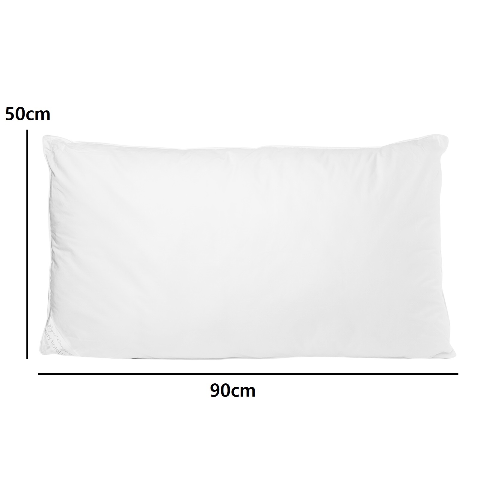 2 Pack Royal Comfort Cotton Cover 233TC Microfibre Luxury Signature Hotel Pillow - Image 8