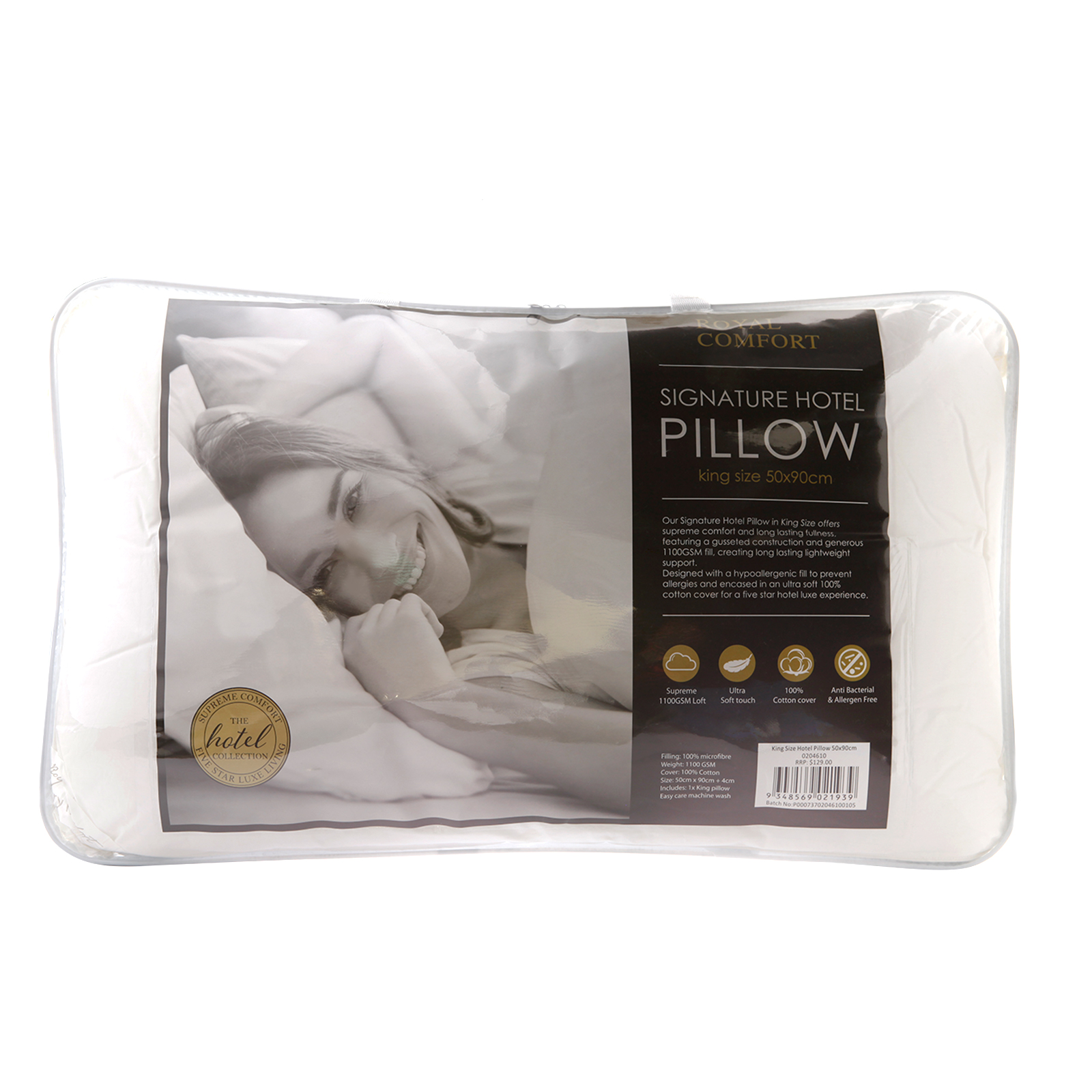 250GSM Bamboo Blend Quilt With 1100GSM Hotel Pillow Bedding Set - Double - Image 6