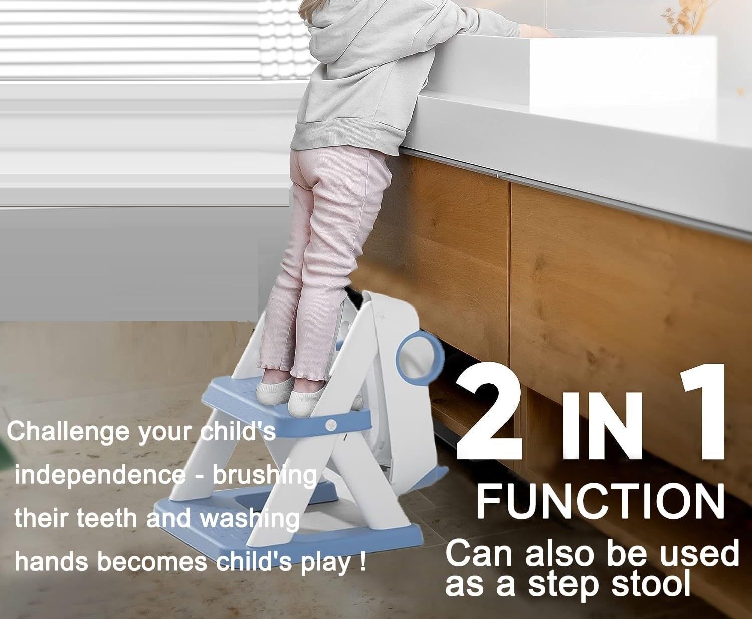 Potty Training Seat Ladder, Kids Boys Girls, Blue - Image 3