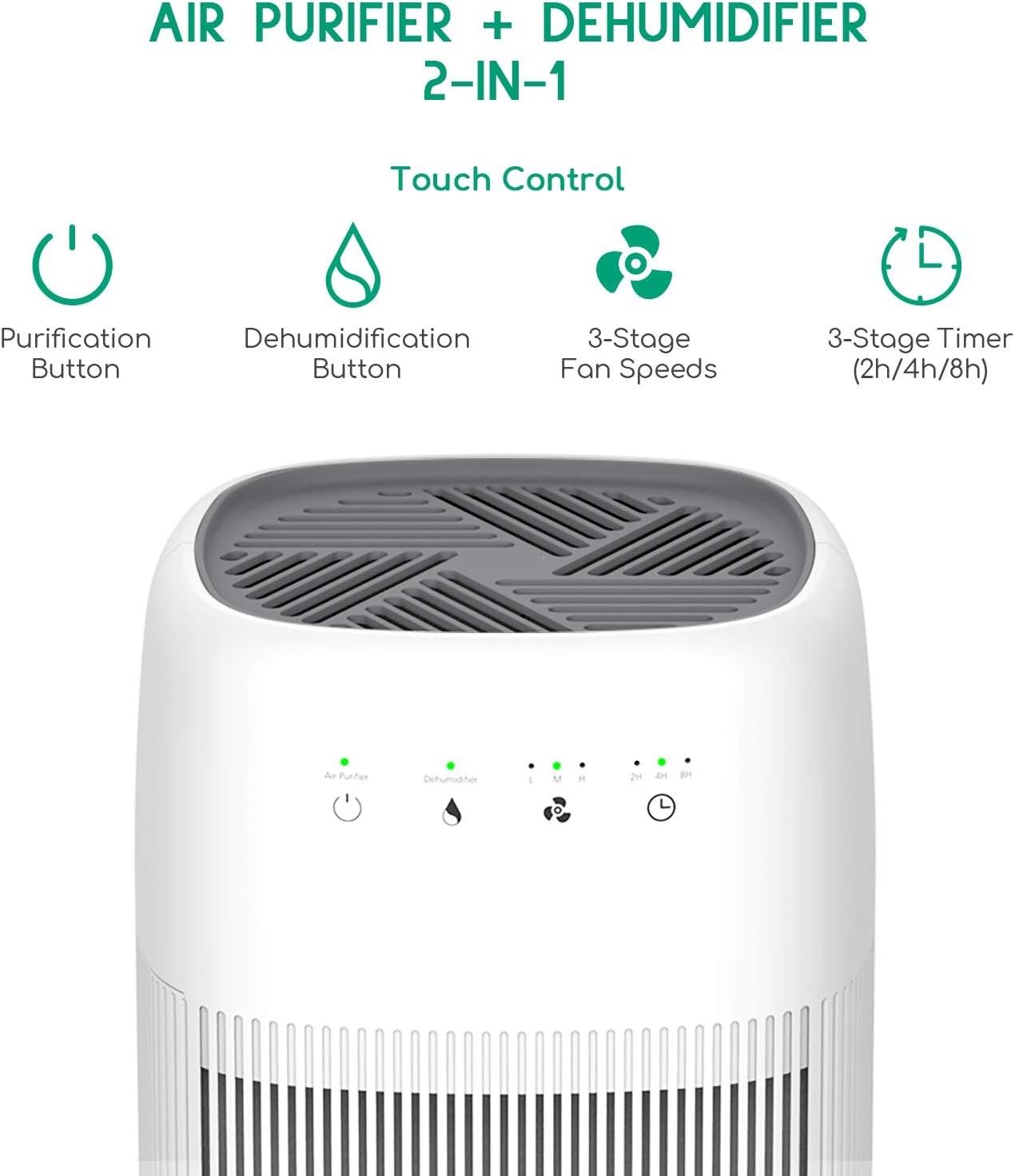Air Purifier Dehumidifier Q10 HEPA Filter - Image 3