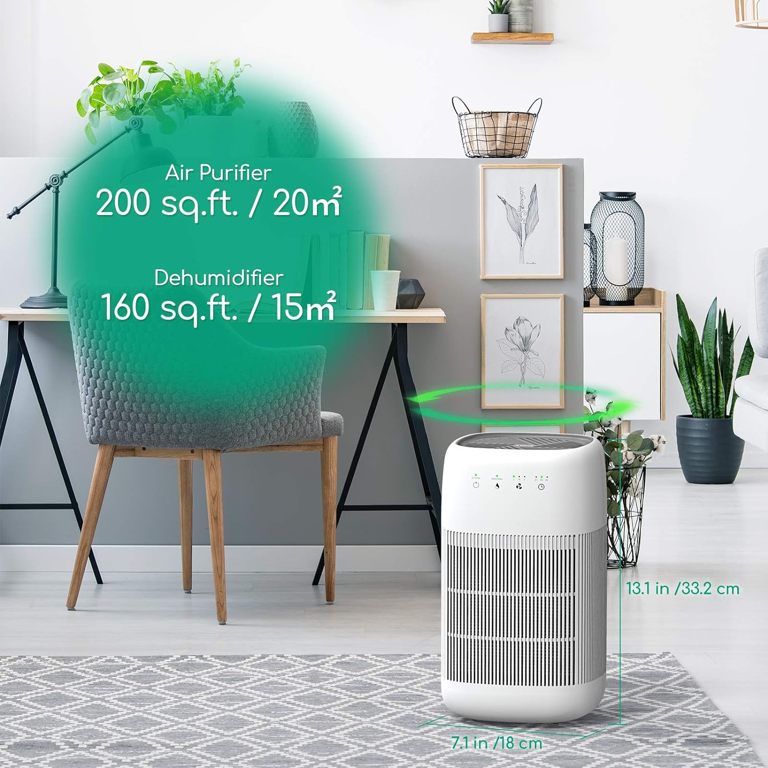Air Purifier Dehumidifier Q10 HEPA Filter - Image 4