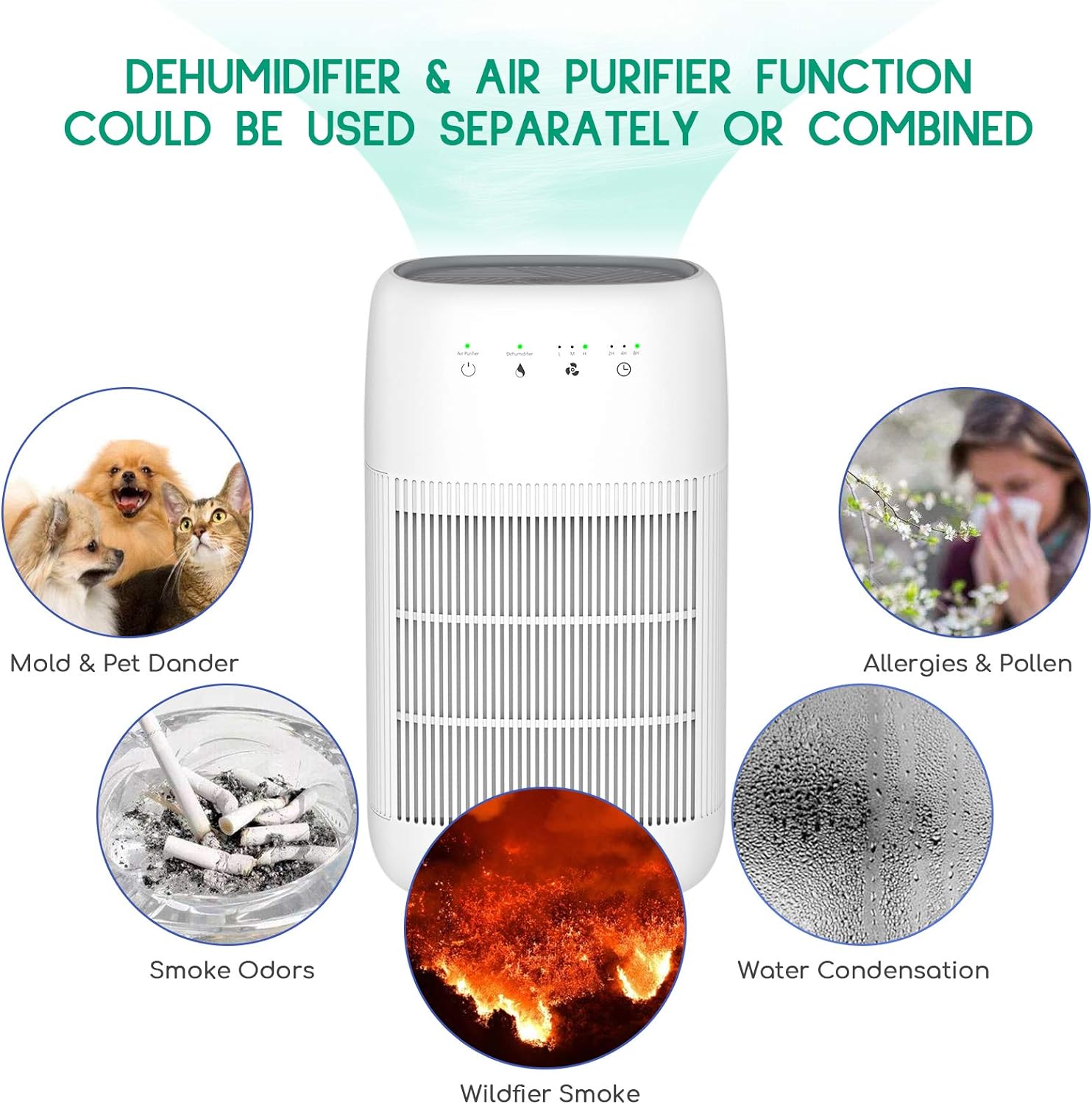 Air Purifier Dehumidifier Q10 HEPA Filter - Image 8