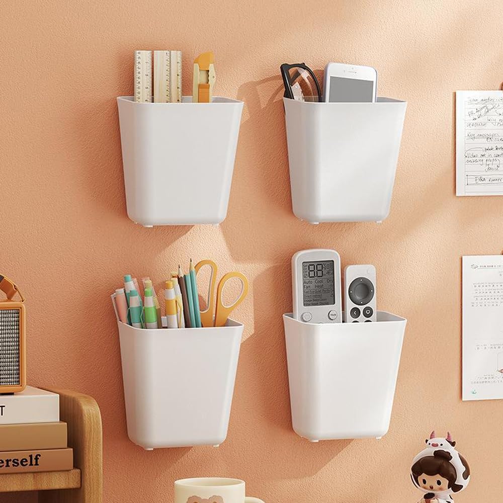 CARLA HOME 4-Pack Self-Adhesive Wall Storage Box for Cabinet Doors, Kitchen, Bathroom & Office - Image 6