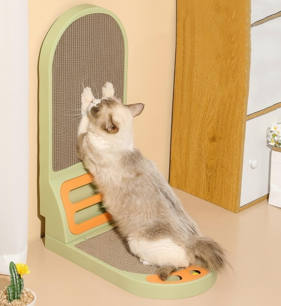 CARLA HOME Vertical Cat Scratching Board with Durable Cardboard for Indoor Cats - Image 1