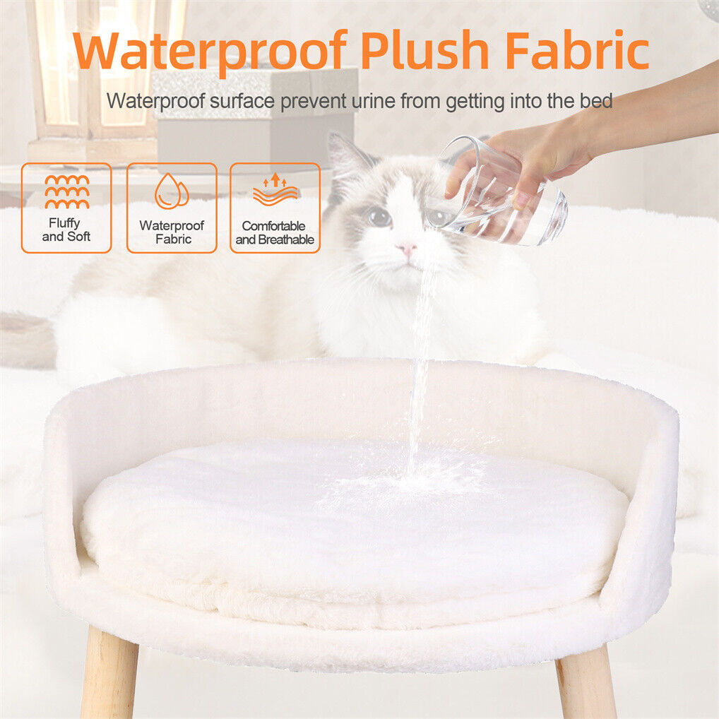 Luxury Round Pet Sofa Bed 40cm Soft Cushion Anti-skid - Image 3