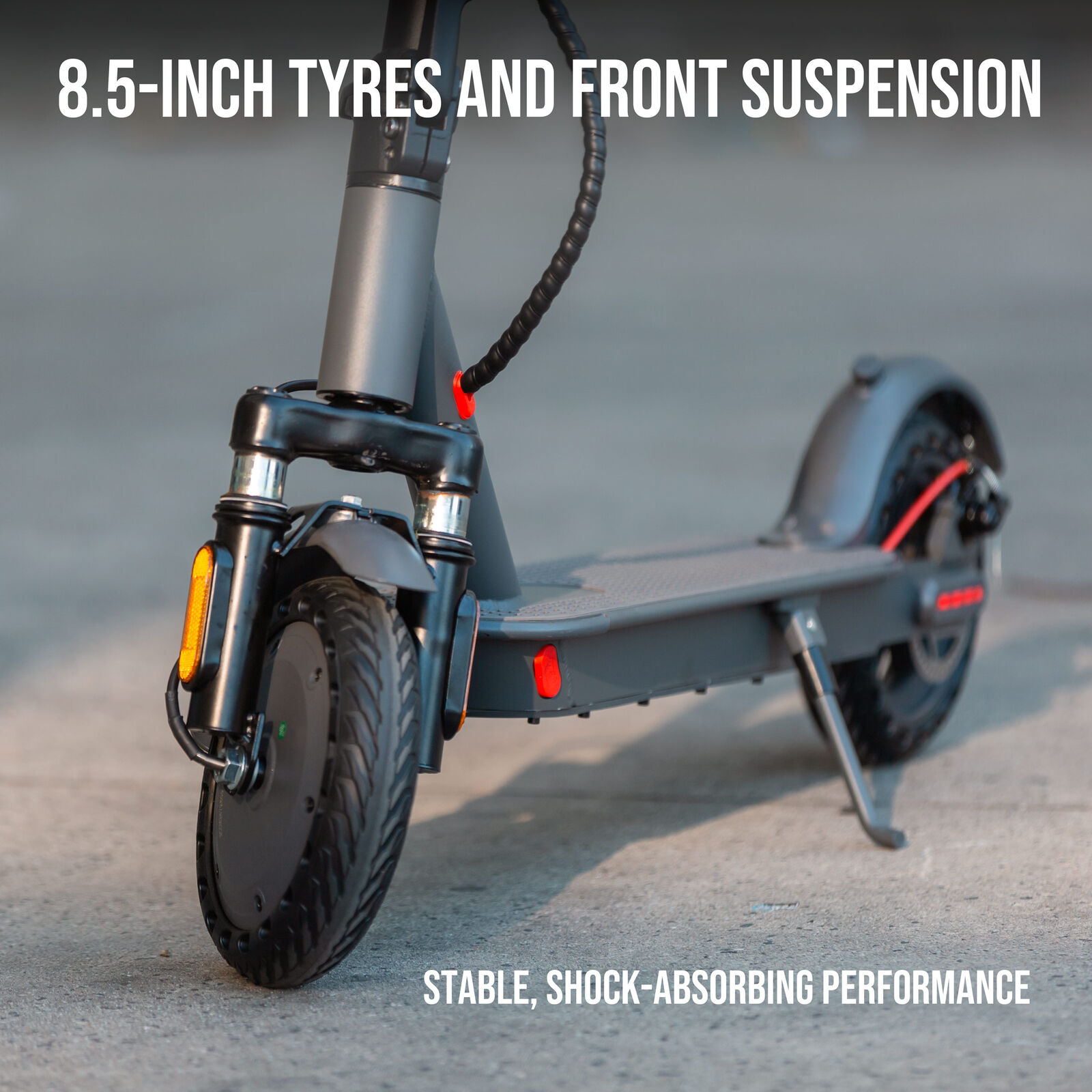 Electric Scooter, 350W Motor, 8.5 inch  Tyres, Front Suspension, Smart App, Foldable, 25kph - Image 5