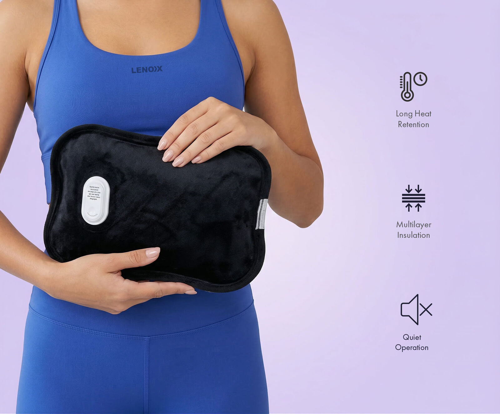 Rechargeable Electric Hot Water Bottle 180W, Fast Heating, Up to 70°C, Leak-Resistant Design - Image 4