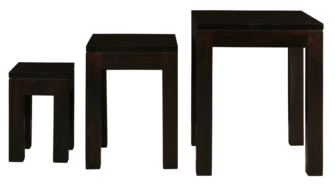 Amsterdam Nest of Table Set of 3 (Chocolate) - Image 3