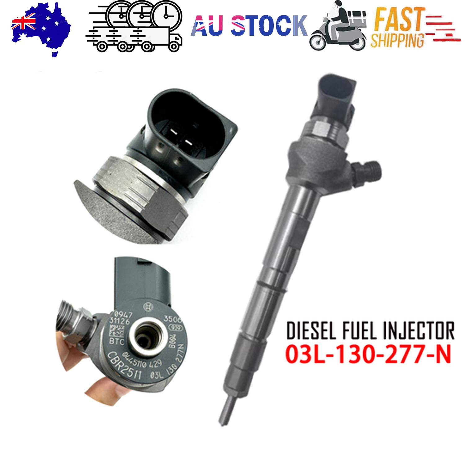 NEW Diesel TN5 Fuel Injector 03L130277R For 2012-2015 2.0L VW Volkswagen Passat - Image 1