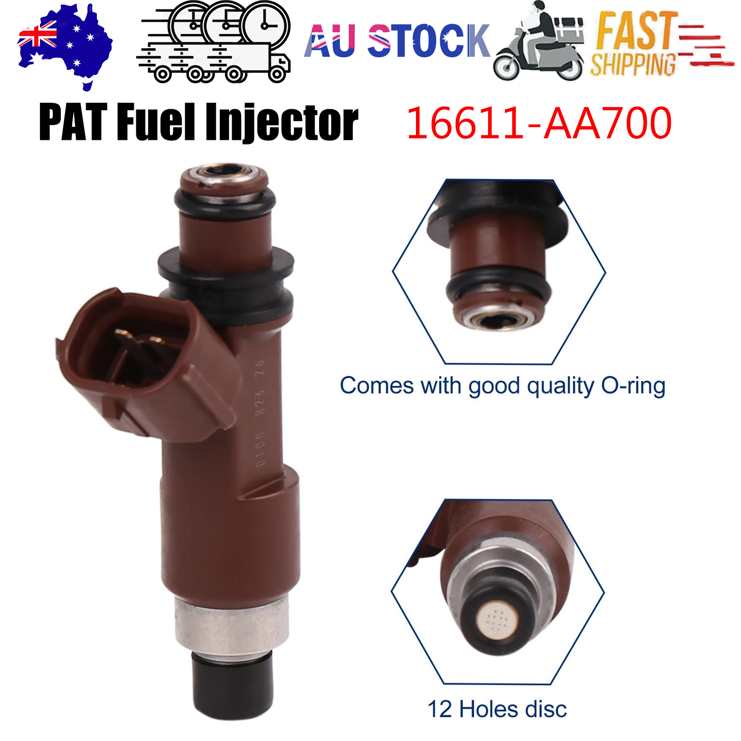 PAT Fuel Injector For Subaru Legacy BP/BL B13 3.0L EZ30D 4D Wagon/Sedan AU - Image 1