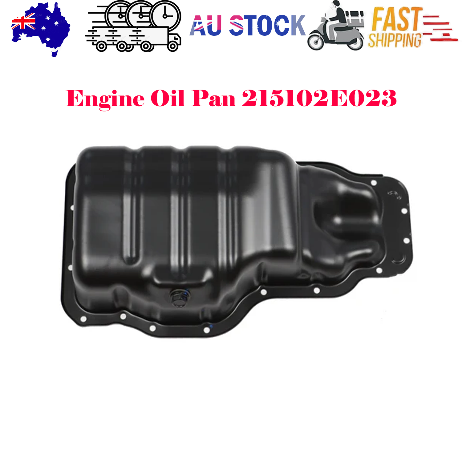 Engine Oil Pan 215102E023 For 15-20 Kia Forte Hyundai Elantra Kona Tucson 2.0L - Image 1