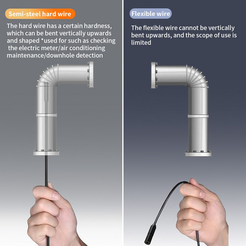5M 8mm Lens Industrial Endoscope 1080P Digital Borescope Inspection Camera LED Lamp - Image 6