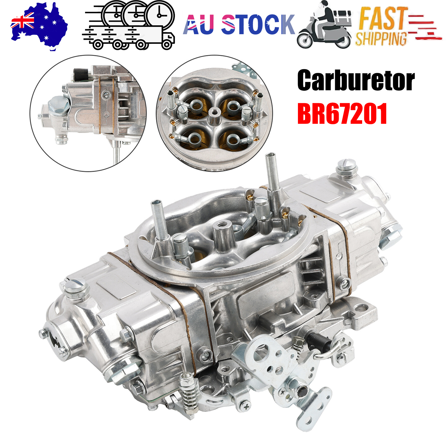 Quick Fuel 850 CFM Carburetor 4150 Mechanical BR67201 For Holley Brawler Race - Image 1