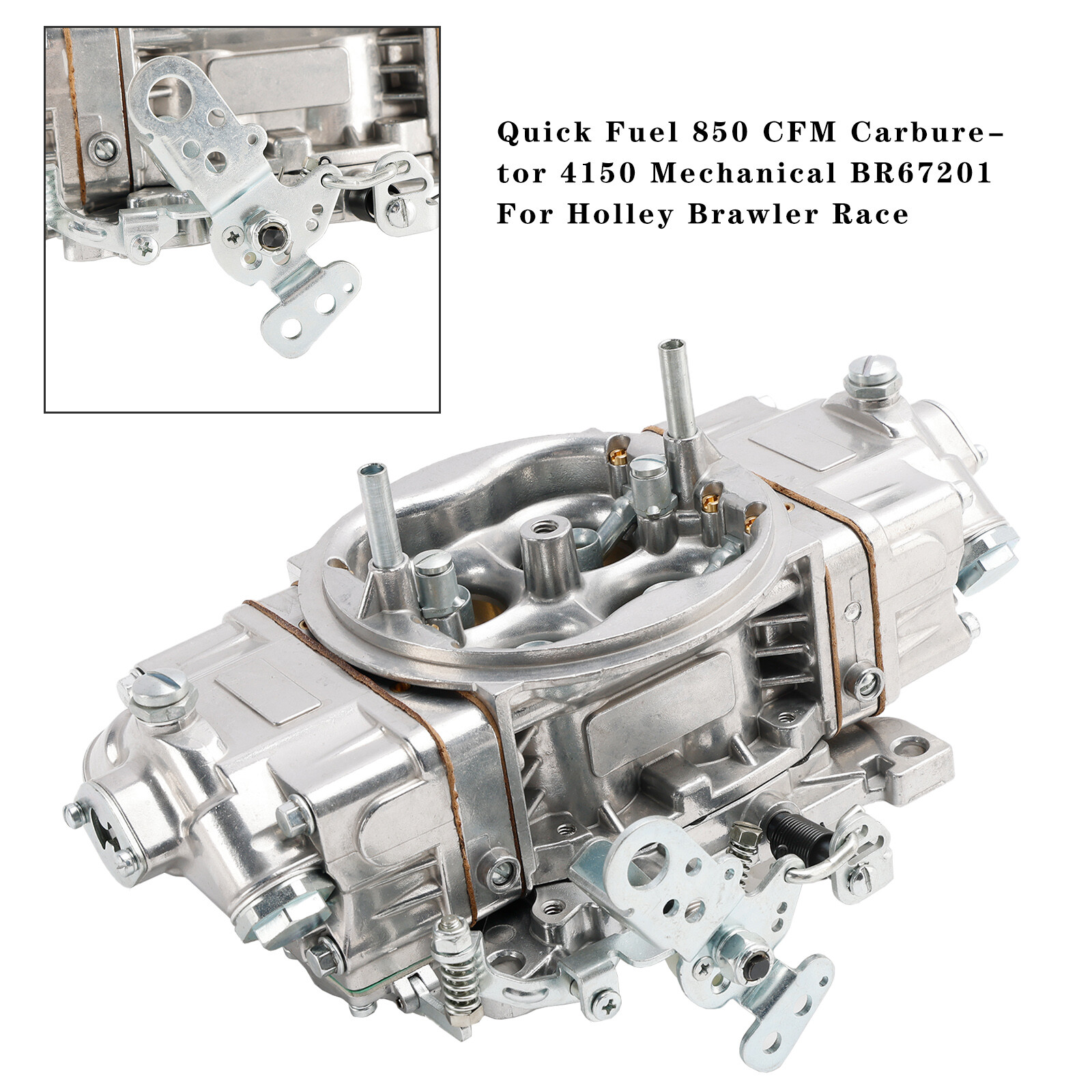 Quick Fuel 850 CFM Carburetor 4150 Mechanical BR67201 For Holley Brawler Race - Image 2
