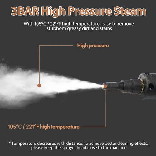 Steam Cleaner 3200W Portable Handheld High Pressure Steamer for Car Home Kitchen - Image 7
