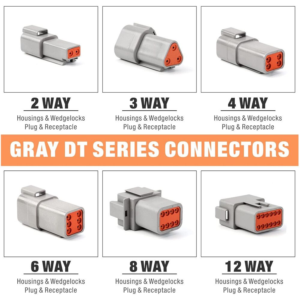 188pcs Deutsch DT Series Connector Assortment 2/3/4/6/8/12 pin 2 Pair each - Image 2