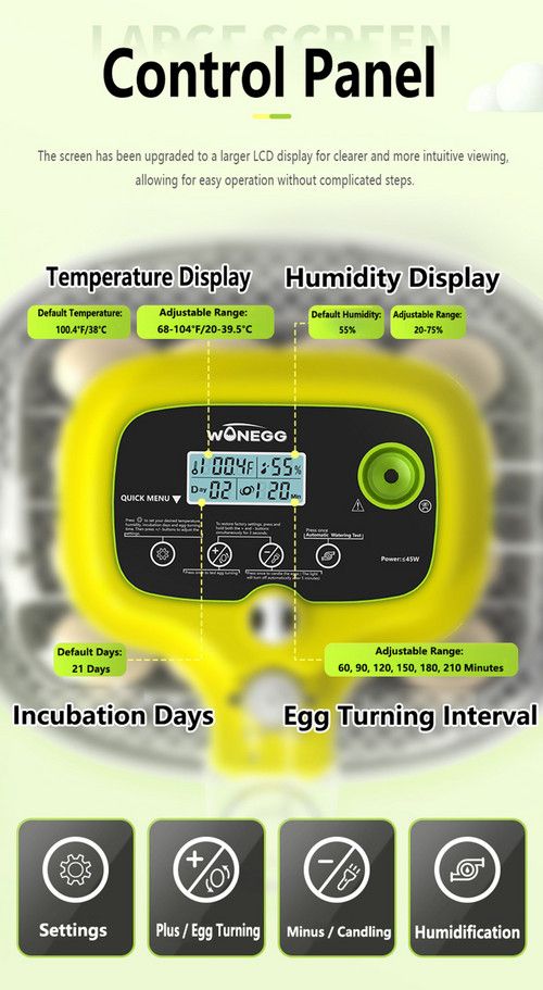 Automatic Egg Incubator 16-30 Eggs Chicken Duck Poultry Hatcher Breeder Candler - Image 4