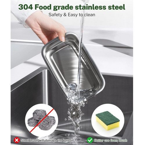 Portable 1L Cordless Electric Heated Lunch Box 16000mAh 60W 304 Stainless Steel Black&Green - Image 2