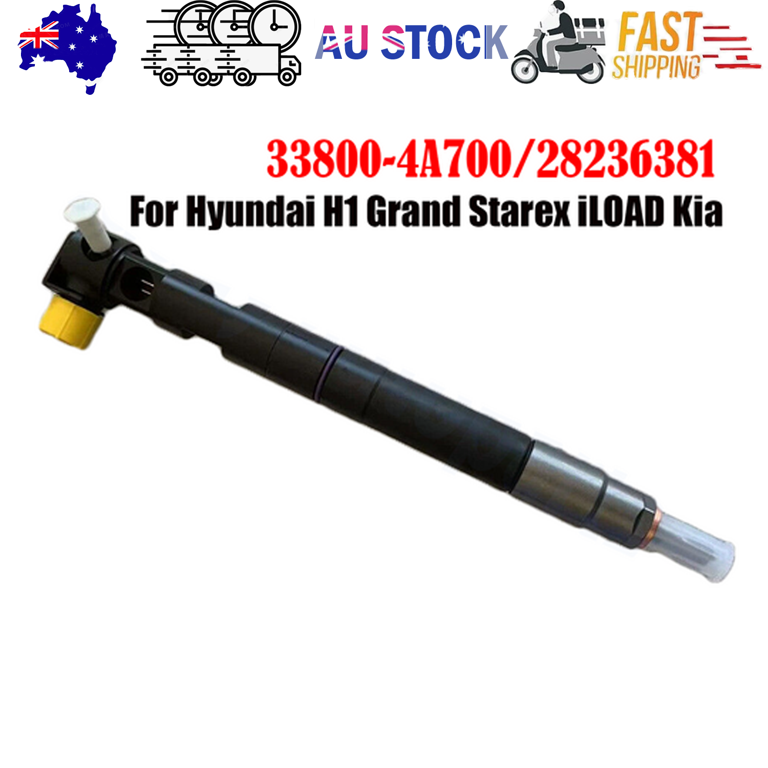 Diesel Fuel Injector For Hyundai H1 Grand Starex iLOAD Kia 28236381 33800-4A700 - Image 1