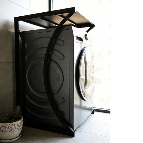 ORIGINAL Dryer Stand Maxi: Portable Dryer Rack Heavy Duty Steel Capacity Black for Washer/Dryer/Mini Fridge - Image 2