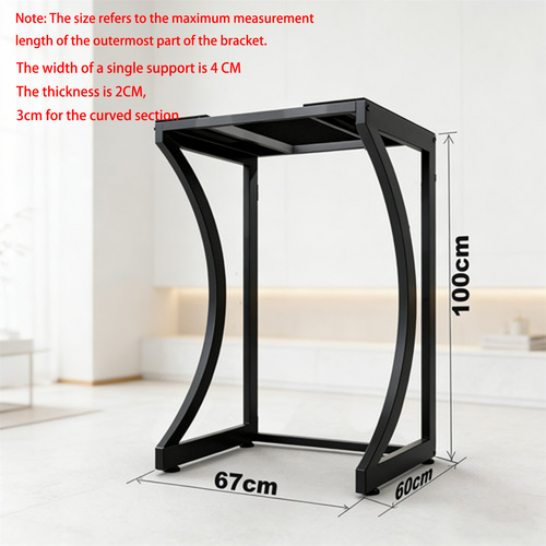 ORIGINAL Dryer Stand Maxi: Portable Dryer Rack Heavy Duty Steel Capacity Black for Washer/Dryer/Mini Fridge - Image 4