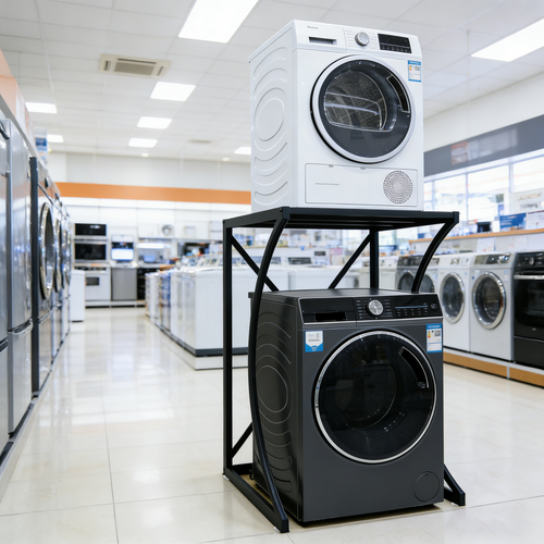 ORIGINAL Dryer Stand Maxi: Portable Dryer Rack Heavy Duty Steel Capacity Black for Washer/Dryer/Mini Fridge - Image 7