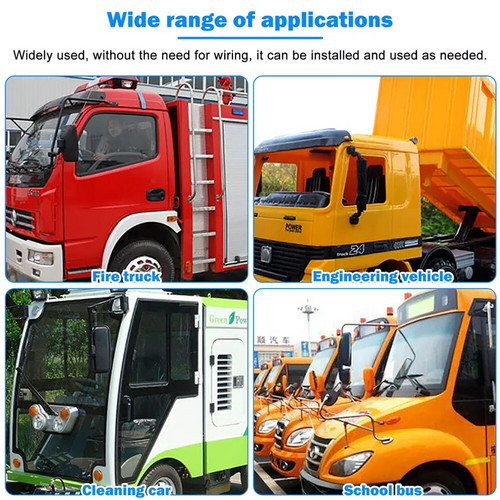 Solar Powered LED Flashing Beacon Light, 12-24V Amber Emergency Magnetic Warning Yellow - Image 7