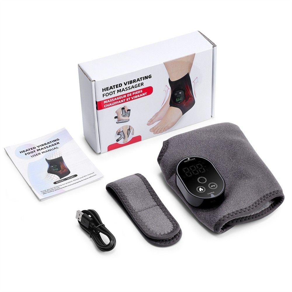 GRAY Cordless Ankle Heating Pad, Foot and Ankle Massager with Heat Foot Renew Triple - Image 8