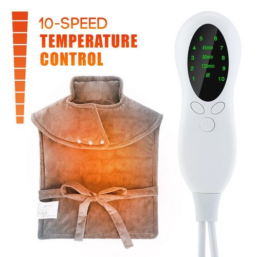 Portable Electric Heating Pad Wrap Heated Neck Shoulder Back Warm Pain Relief - Image 5
