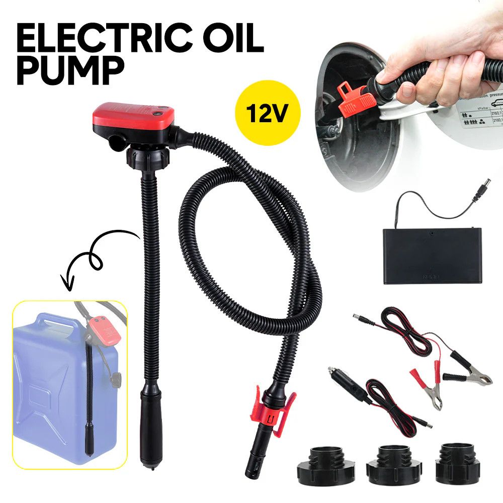 12V Portable Electric Oil Pump Handheld Diesel Pump Oil Fuel Water Transfer AU - Image 1