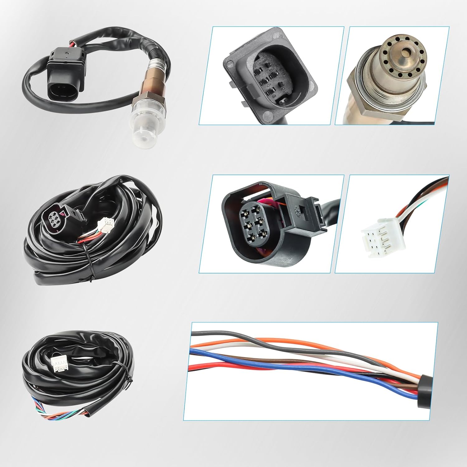 52mm AFR O2 UEGO Wideband Air Fuel Ratio Gauge Kit 30-0300 LSU 4.9 Probe Sensor - Image 7
