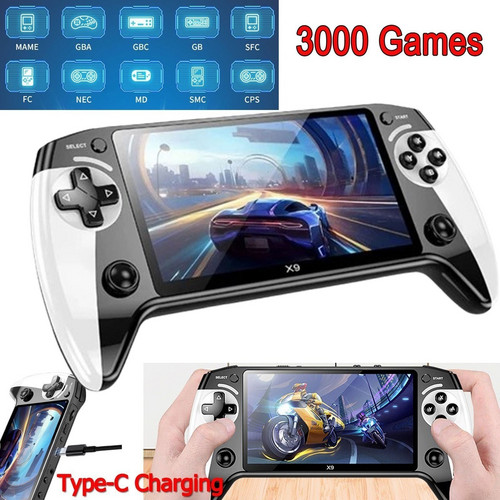 Handheld X9 Retro Game Console 5.5 Inch IPS Screen,Video Games,30000+ Games - Image 2