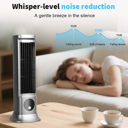Air Conditioner Fans Portable Cooling Ace with 3 Speeds Tower Fan Quiet Desk - Image 2