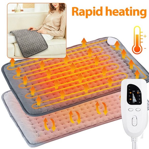 Electric Heat Pad Adjustable Heating Mat Warmer Blanket Back Pain Relief 60x30cm - Image 4