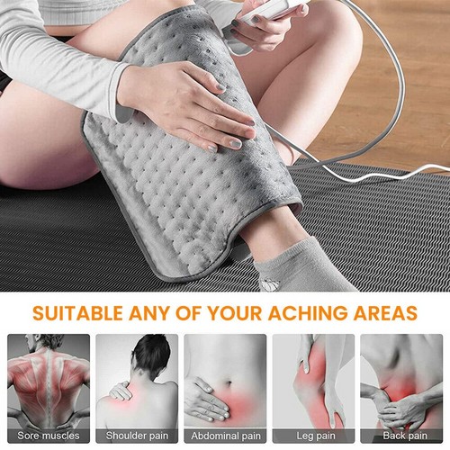 Electric Heat Pad Adjustable Heating Mat Warmer Blanket Back Pain Relief 60x30cm - Image 6