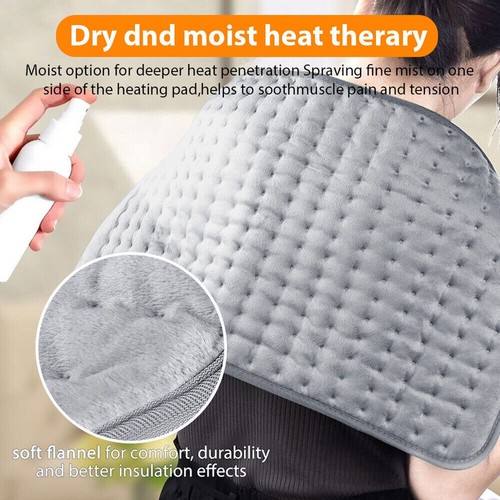 Electric Heat Pad Adjustable Heating Mat Warmer Blanket Back Pain Relief 100x50cm - Image 7