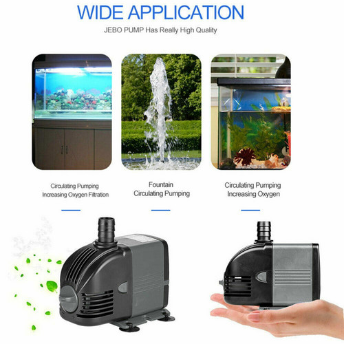 6W Adjustable Flow Aquarium Pump Water Submersible Fish Tank Fountain Pond Marine - Image 2