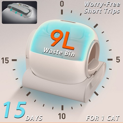 65L Remote Control Automatic Self Cleaning Cat Litter Box Smart App Easy-Clean - Image 3