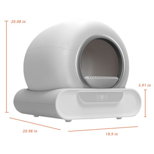 65L Remote Control Automatic Self Cleaning Cat Litter Box Smart App Easy-Clean - Image 4