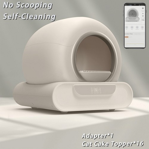 65L Remote Control Automatic Self Cleaning Cat Litter Box Smart App Easy-Clean - Image 6