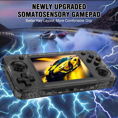 10000+ Games R36H Portable Video Game Consoles Retro Handheld Game Console Black - Image 6